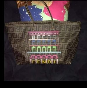 Fendi roll tote as seen on Rihanna